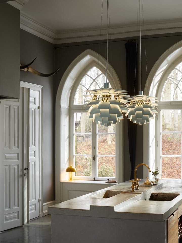 PH Artichoke Pendelleuchte Ø60cm, Dusty green-high lustre chrome plated Louis Poulsen