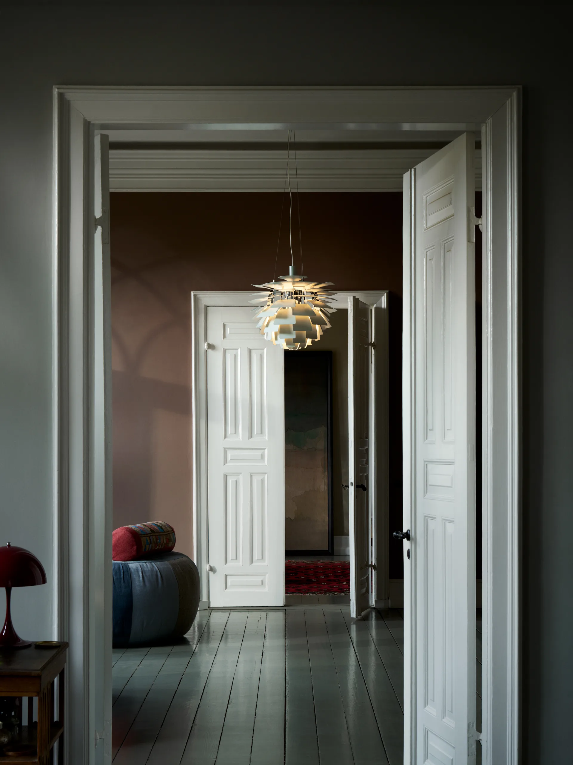 PH Artichoke Pendelleuchte Ø60cm, Dusty green-high lustre chrome plated Louis Poulsen