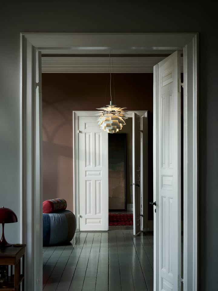 PH Artichoke Pendelleuchte Ø60cm, Dusty green-high lustre chrome plated Louis Poulsen