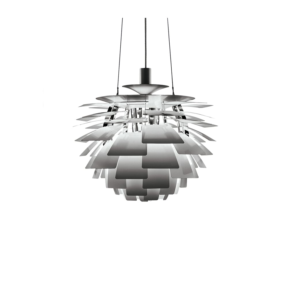Louis Poulsen PH Artichoke Pendelleuchte LED Edelstahl gebürstet, Ø48 cm