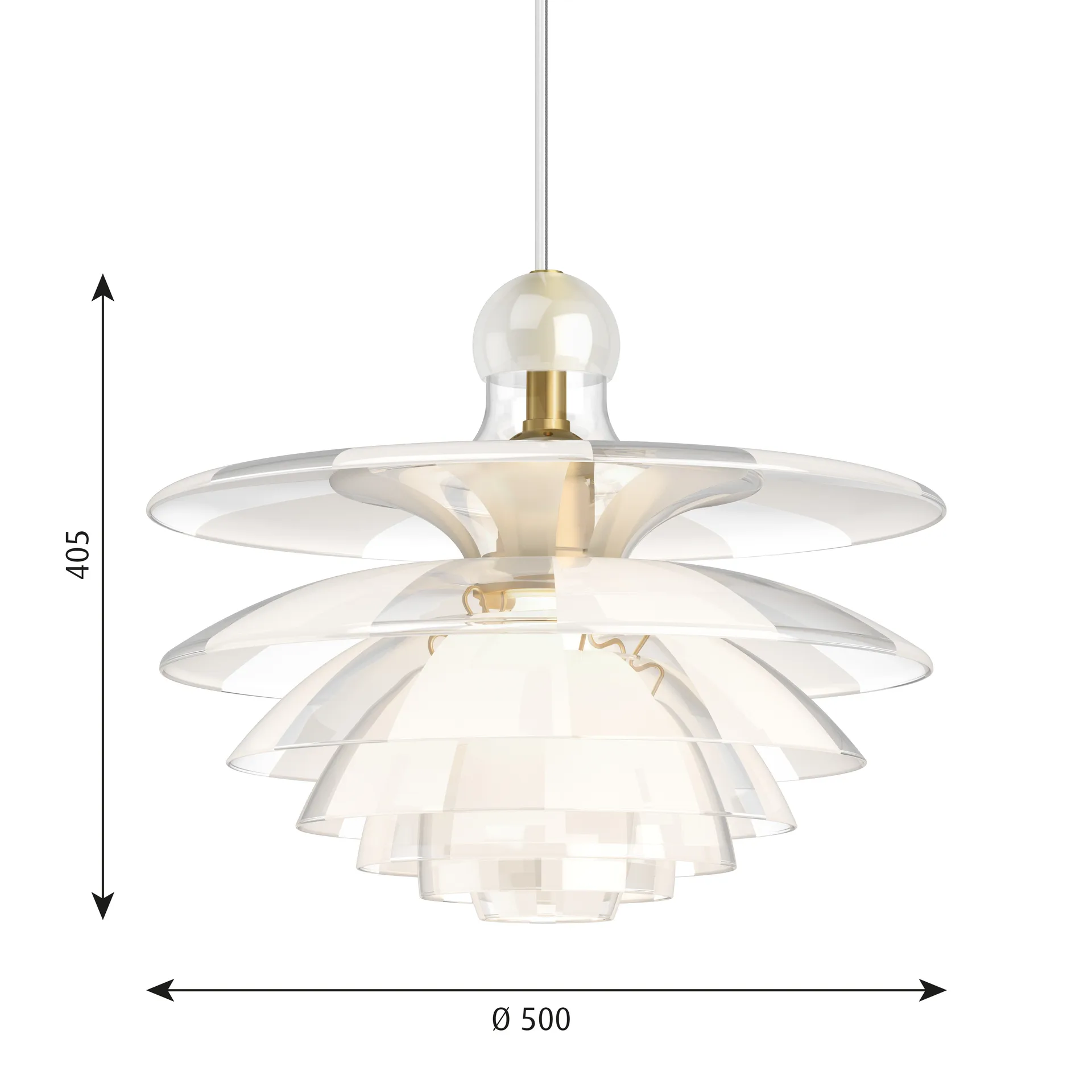 PH Septima Pendelleuchte Ø50 cm, Glas Louis Poulsen