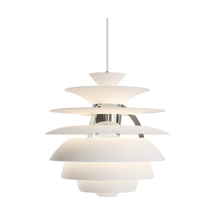PH Snowball Pendelleuchte, Soft white-chrome Louis Poulsen