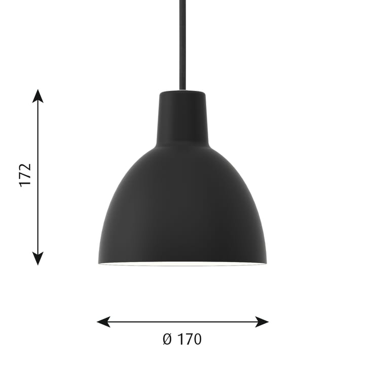 Toldbod 170 Pendelleuchte - Schwarz - Louis Poulsen