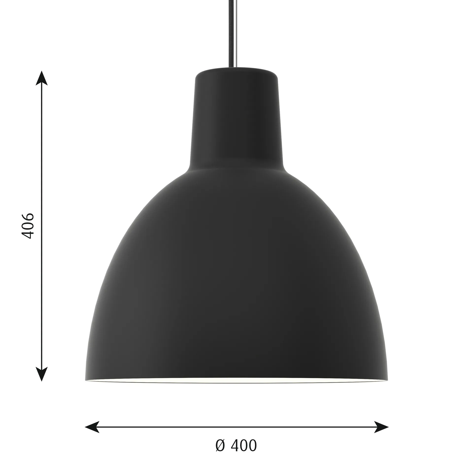 Toldbod 400 Pendelleuchte, Schwarz Louis Poulsen