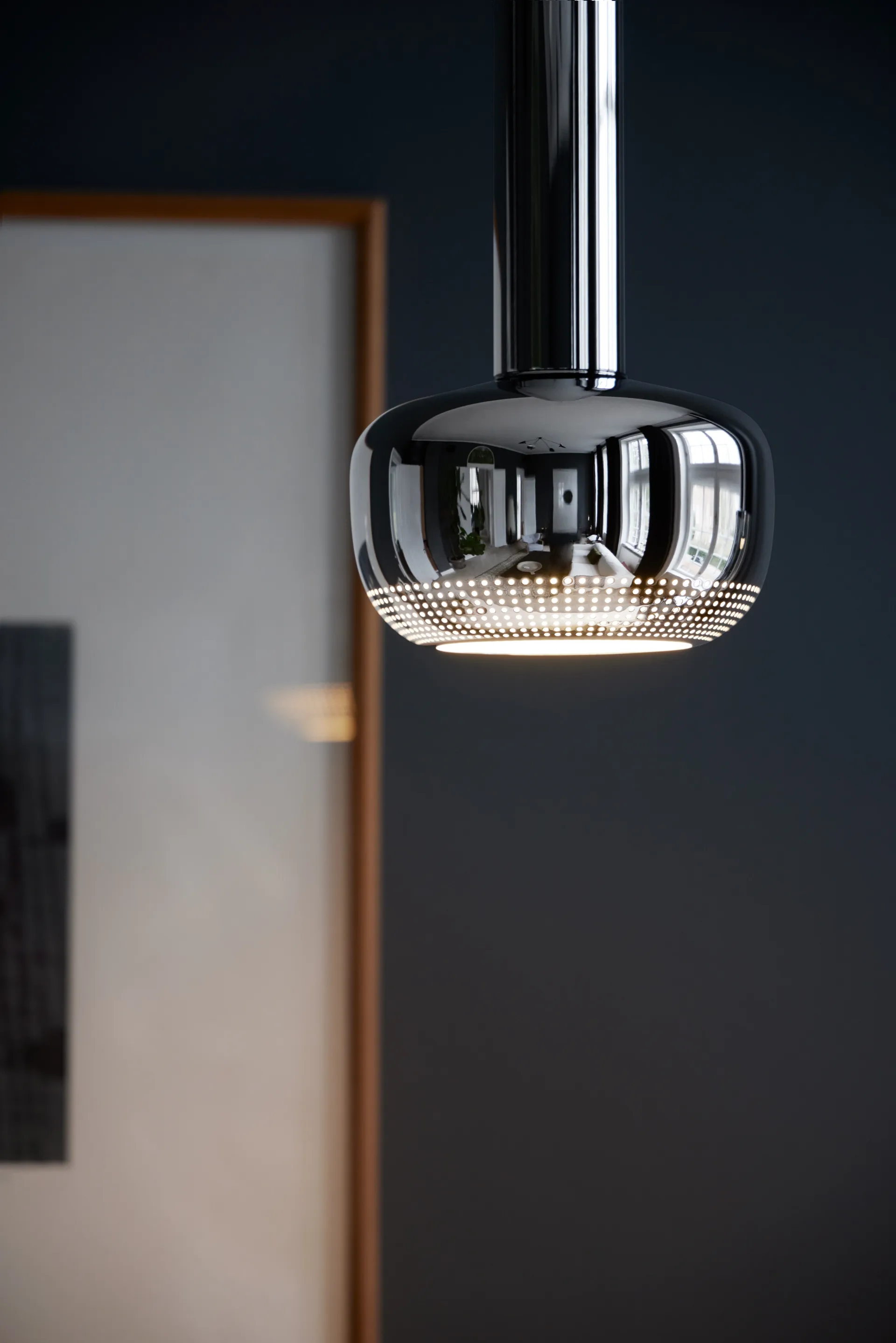 VL 56 Pendelleuchte, Hochglans verchromt Louis Poulsen