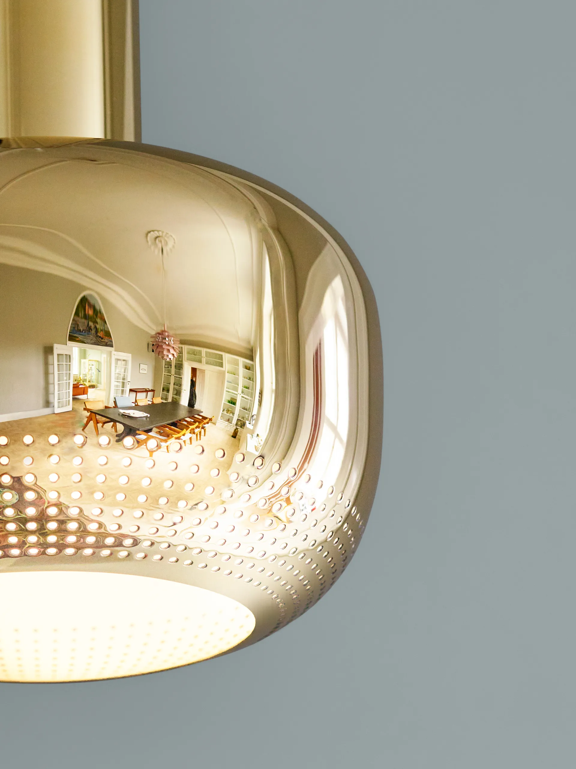 VL 56 Pendelleuchte, Messing poliert Louis Poulsen