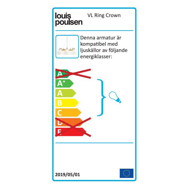 VL Ring Crown 3-5-7 Pendelleuchte, 3 Louis Poulsen