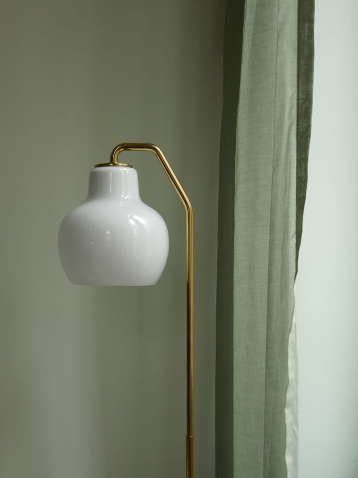 VL Ring Crown Stehleuchte, Messing-Opalglas Louis Poulsen