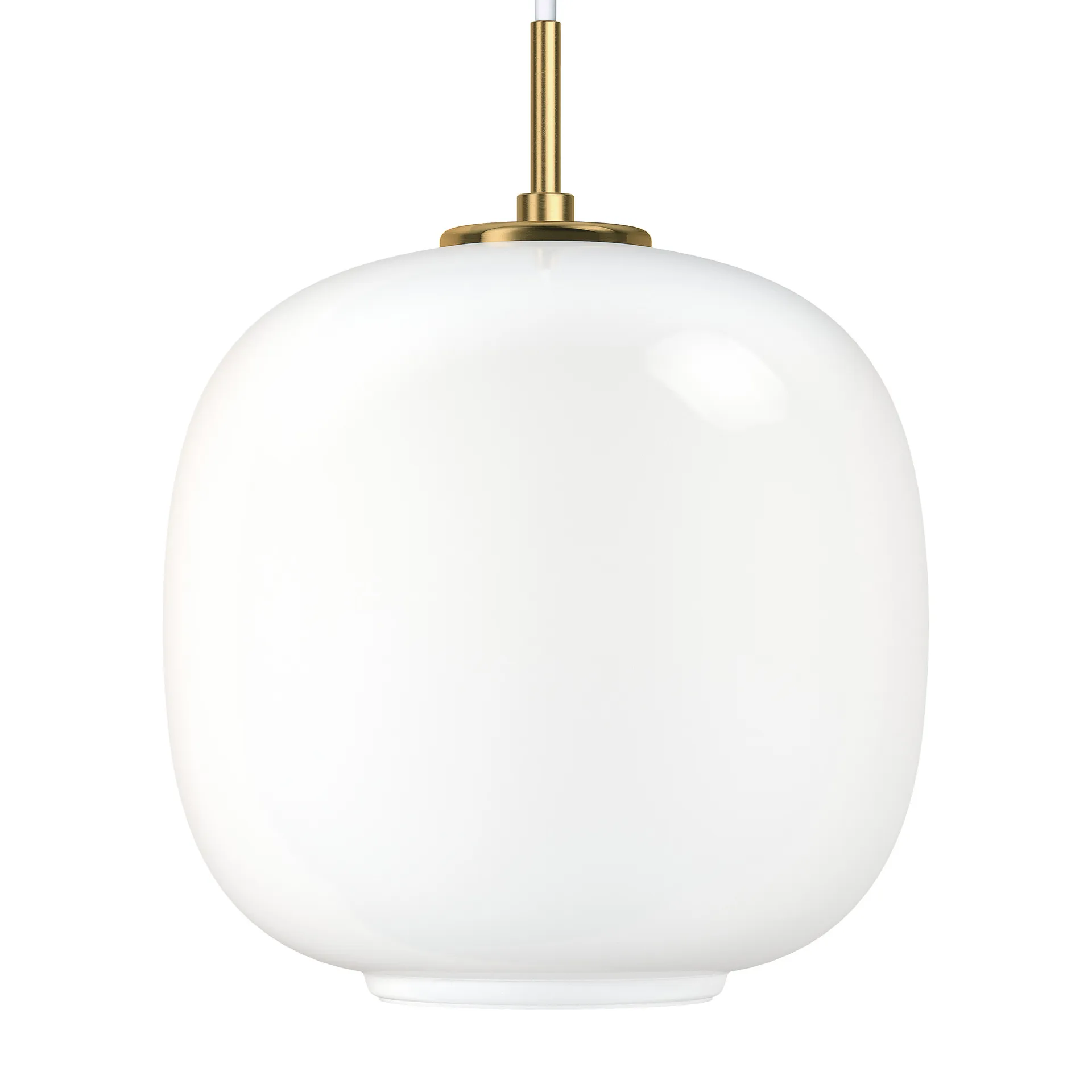 VL45 Radiohus Pendelleuchte Ø25cm, Brass-white opal glass Louis Poulsen