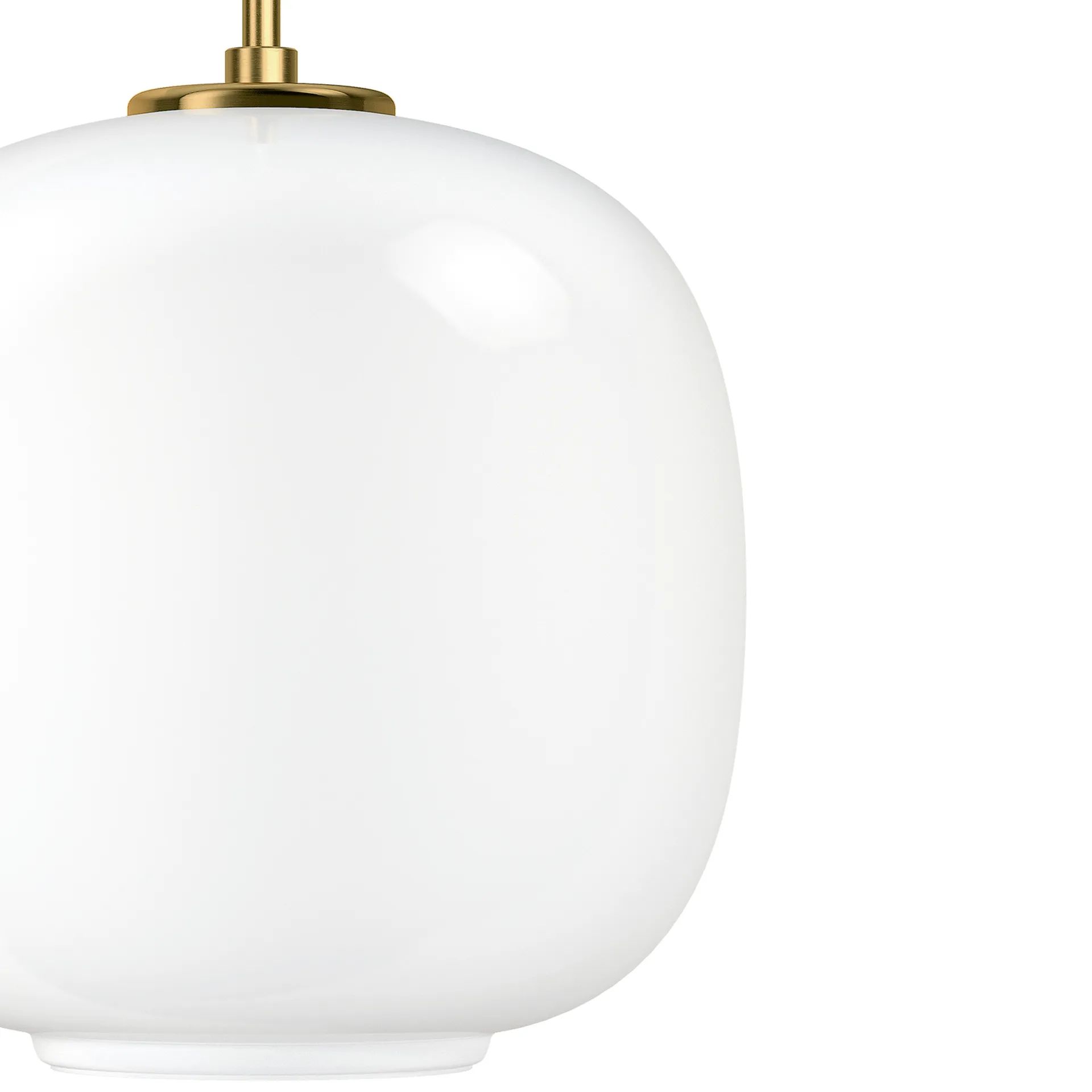 VL45 Radiohus Pendelleuchte Ø25cm, Brass-white opal glass Louis Poulsen