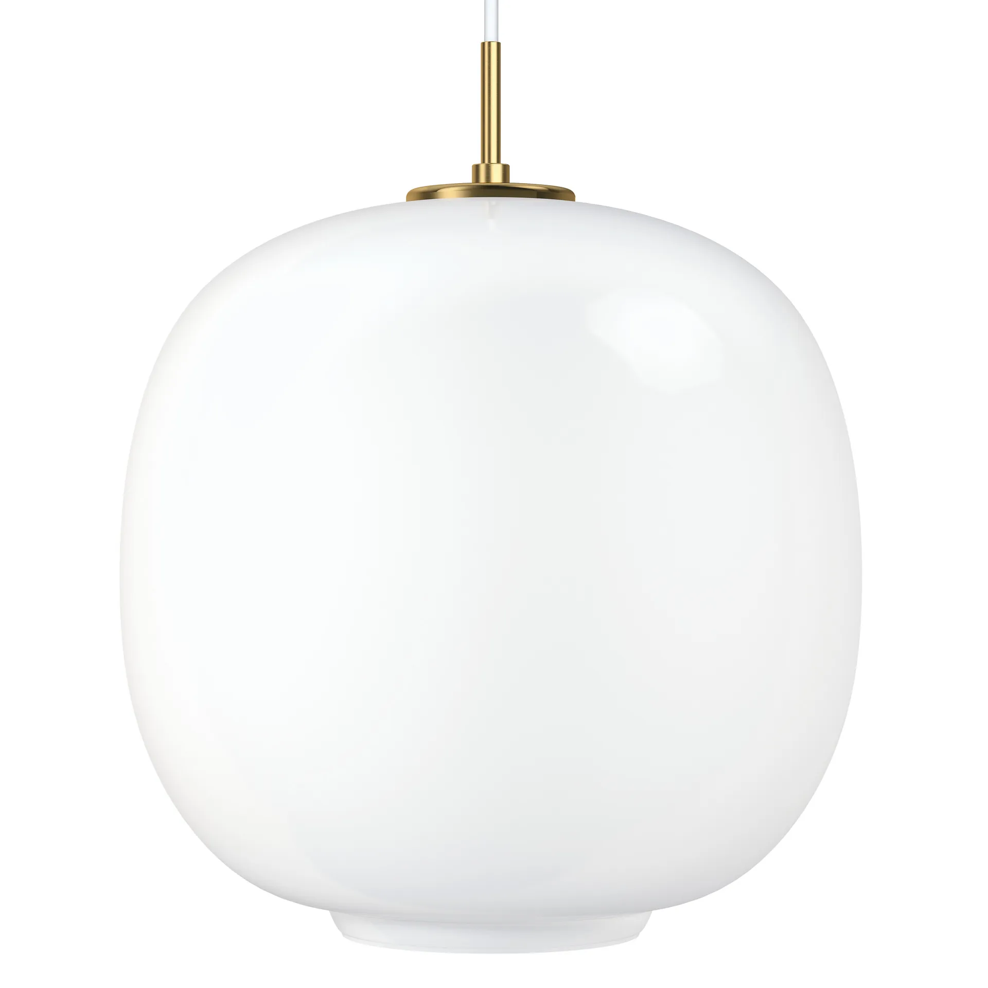 VL45 Radiohus Pendelleuchte Ø37cm, Brass-white opal glass Louis Poulsen