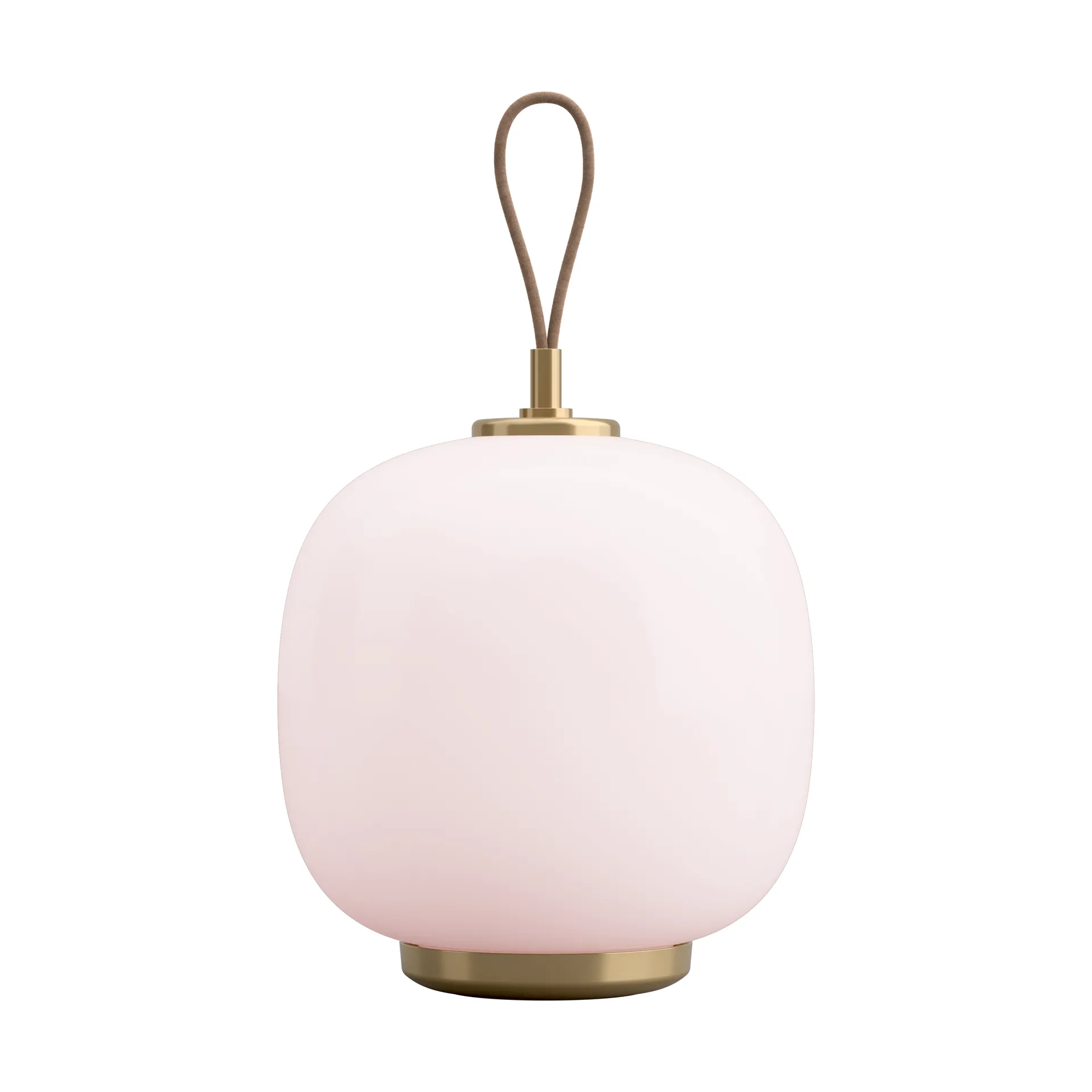VL45 Radiohus portabel Leuchte Ø17,5 cm, Brass-pale rose glass Louis Poulsen