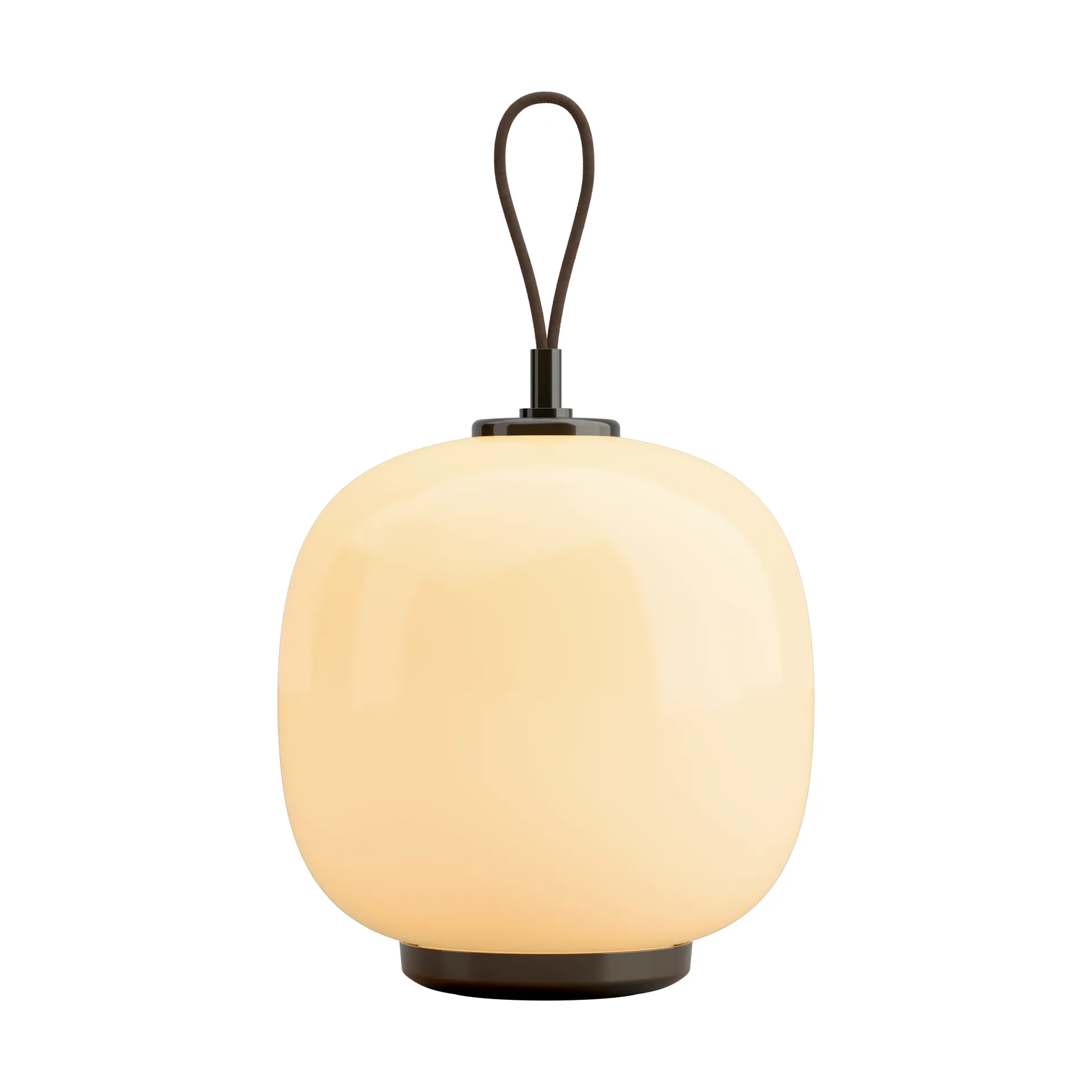 VL45 Radiohus portabel Leuchte Ø17,5 cm, Brass-pale yellow glass Louis Poulsen