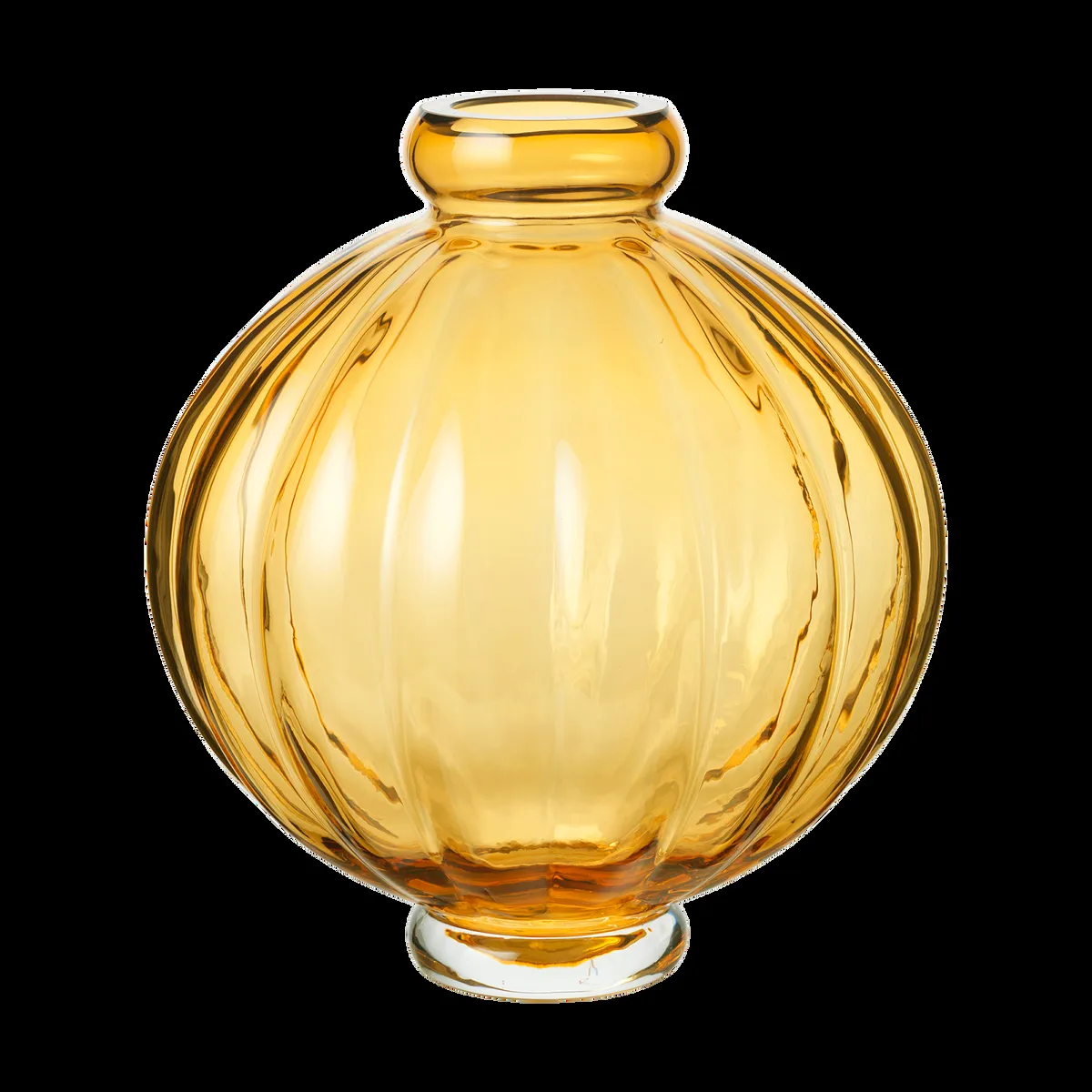 Louise Roe Balloon Vase 25cm Amber