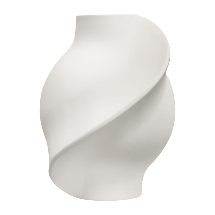 Pirout Vase 01 22cm - Raw White - Louise Roe Copenhagen