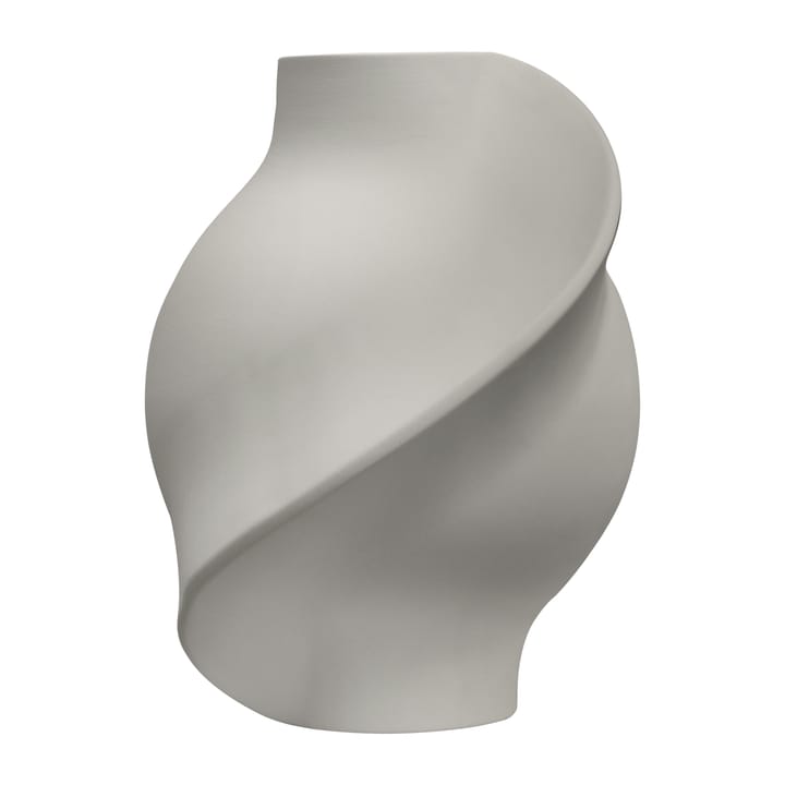 Pirout Vase 01 22cm - Sanded Grey - Louise Roe Copenhagen
