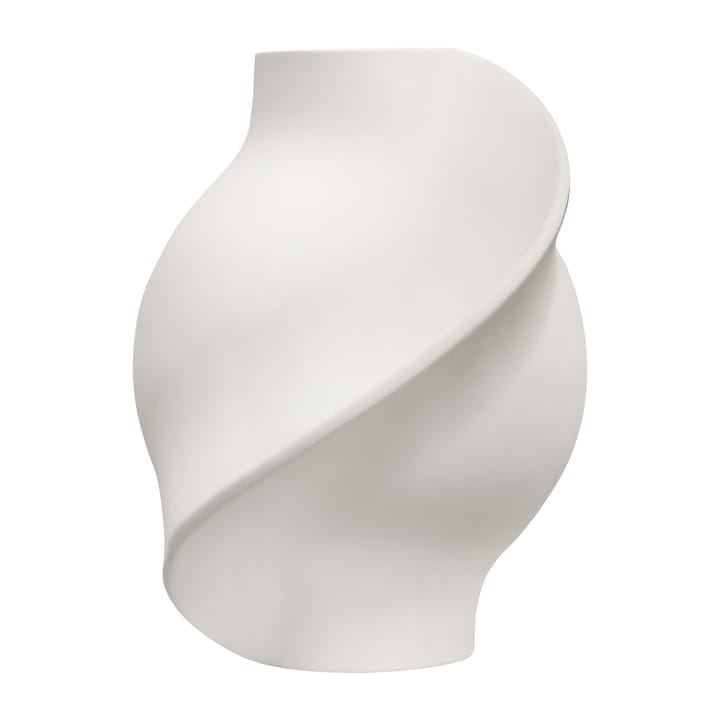 Pirout Vase 01 22cm - Raw White - Louise Roe