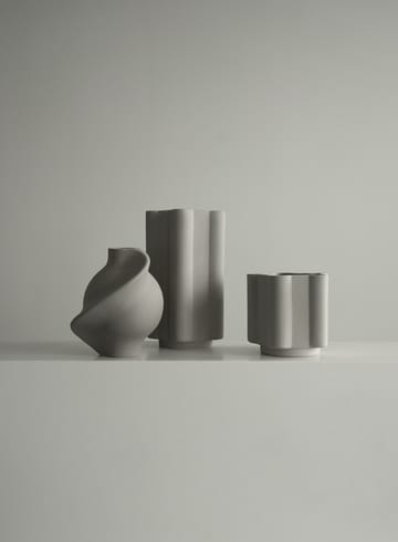 Pirout Vase 01 22cm - Sanded Grey - Louise Roe