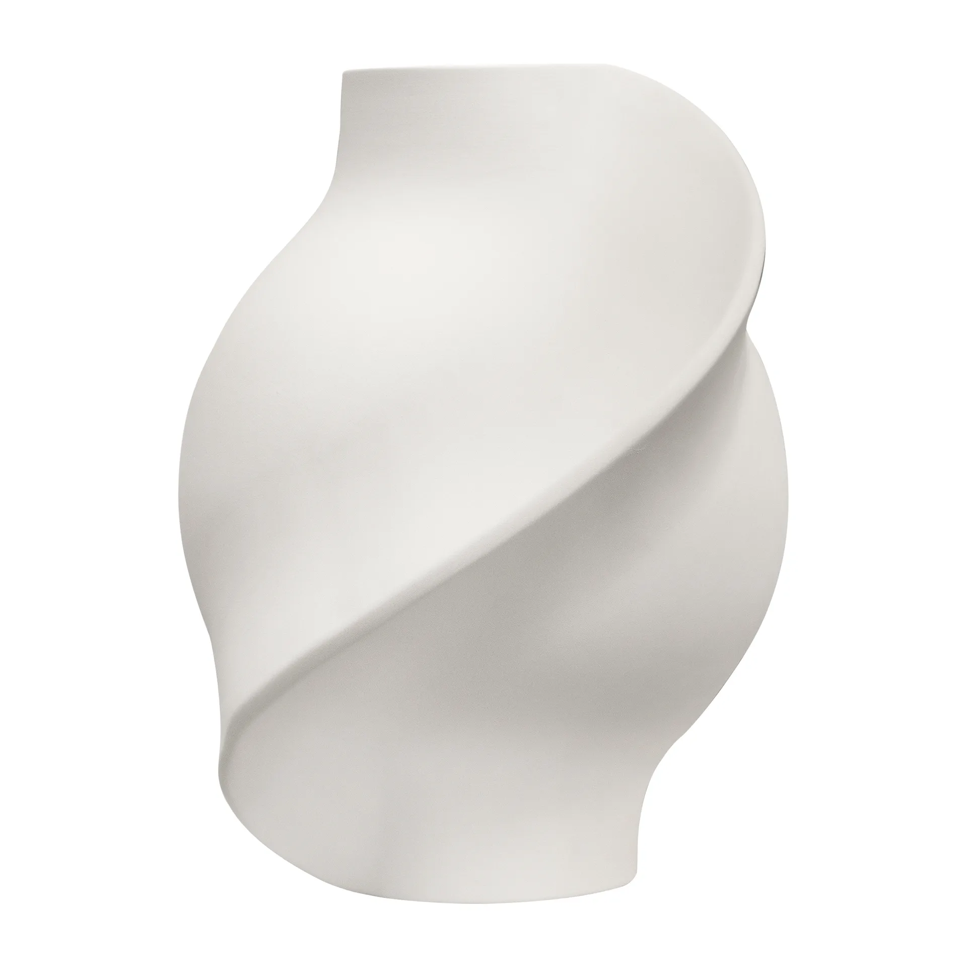 Pirout Vase 02 42cm, Raw White Louise Roe