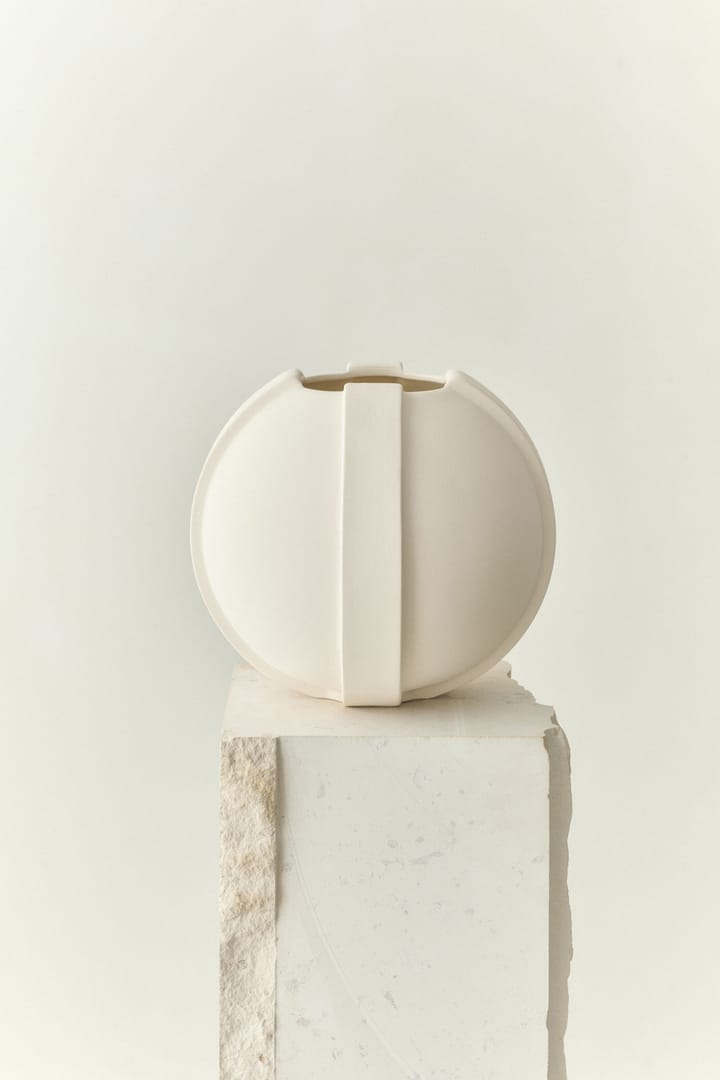 Vinci Vase 01 29 cm, Raw White Louise Roe