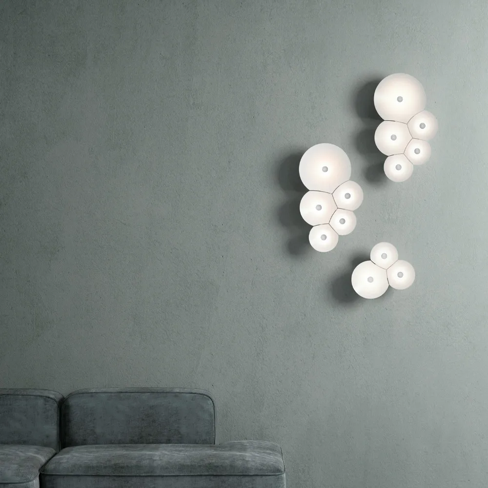 Bulbullia Wandleuchte, Weiß Luceplan