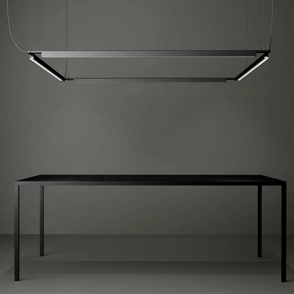 Compendium Pendelleuchte, Schwarz, inkl. Phasendimmer Luceplan