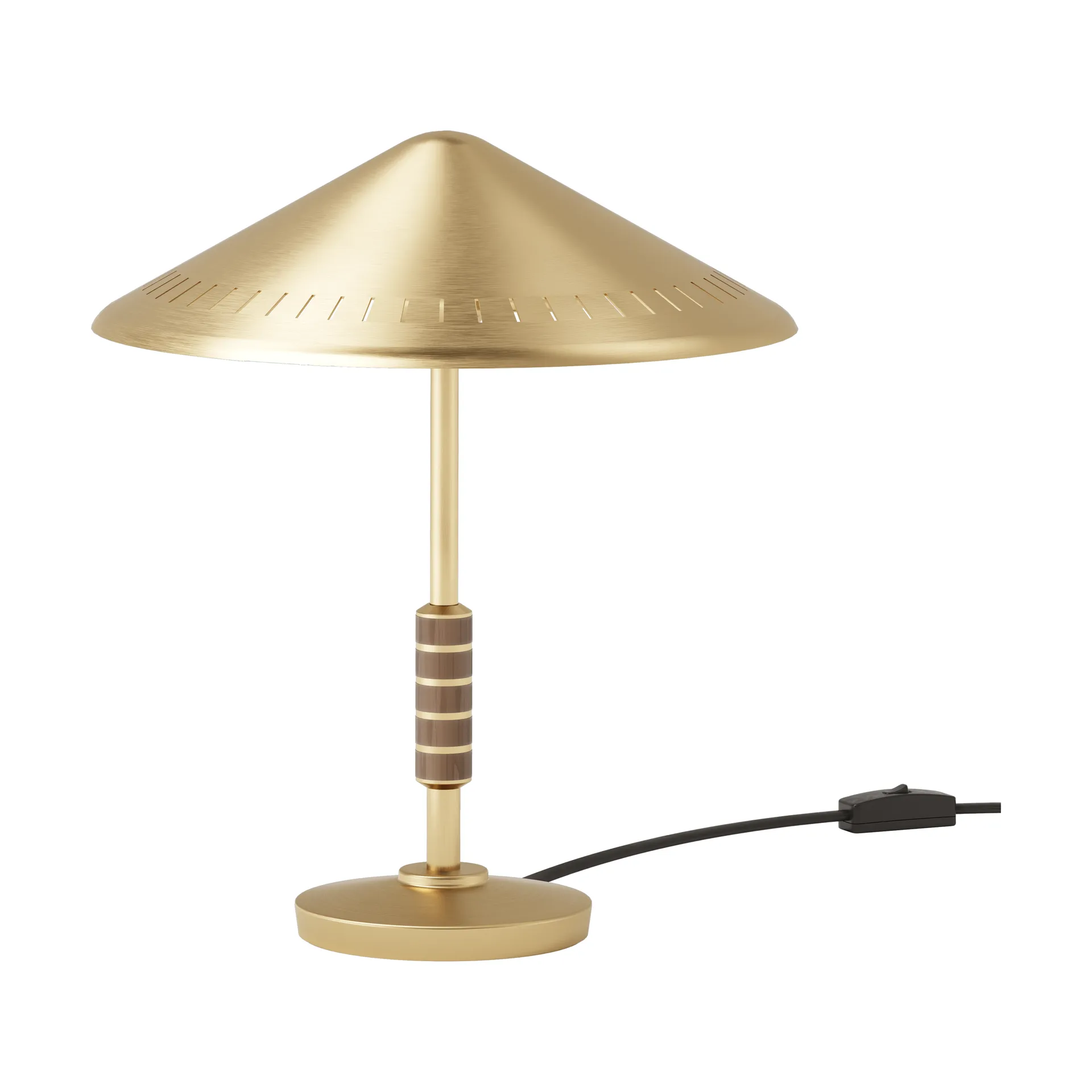 Governor 250 Tischleuchte, Brass-walnut LYFA