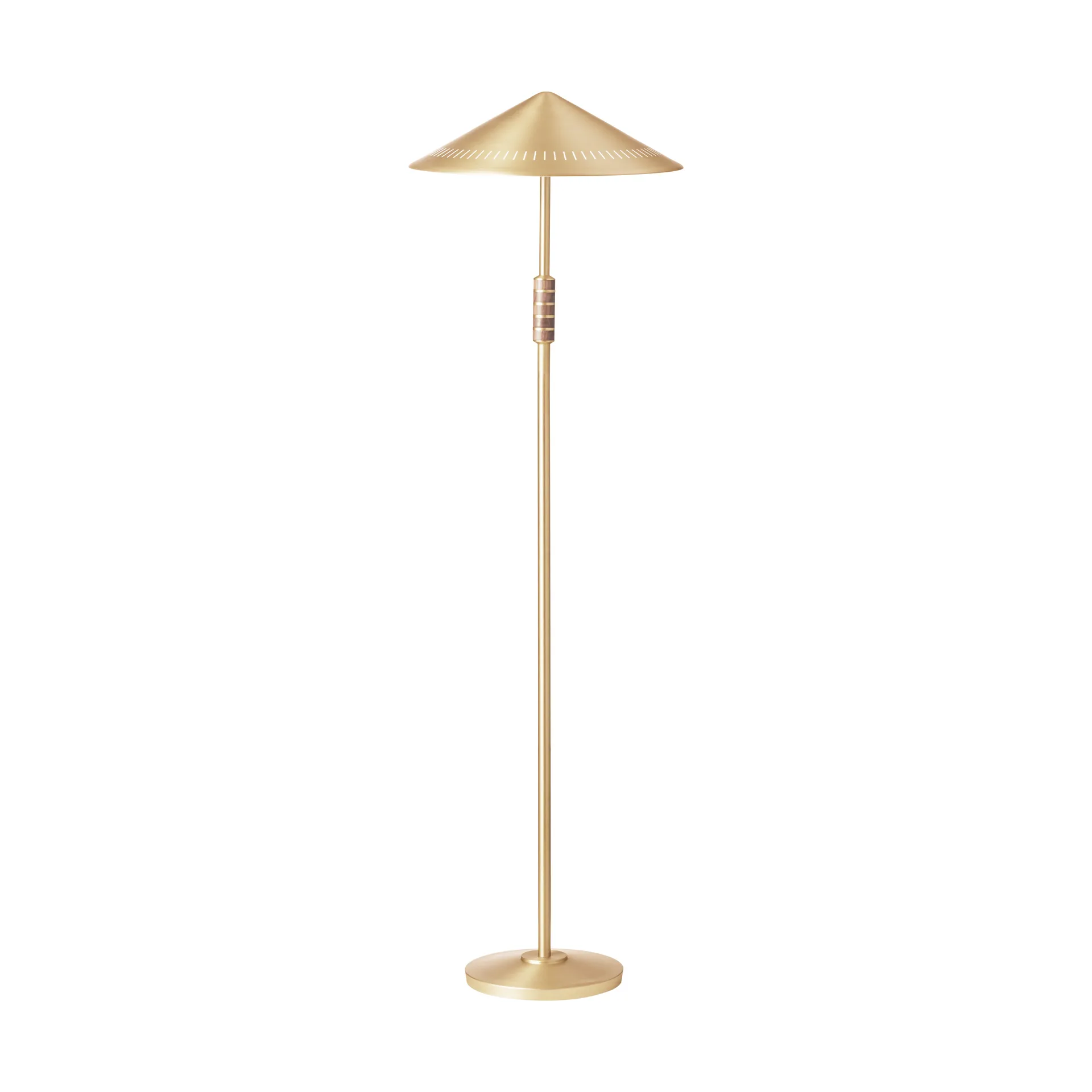 Governor 405 Stehleuchte, Brass-walnut LYFA