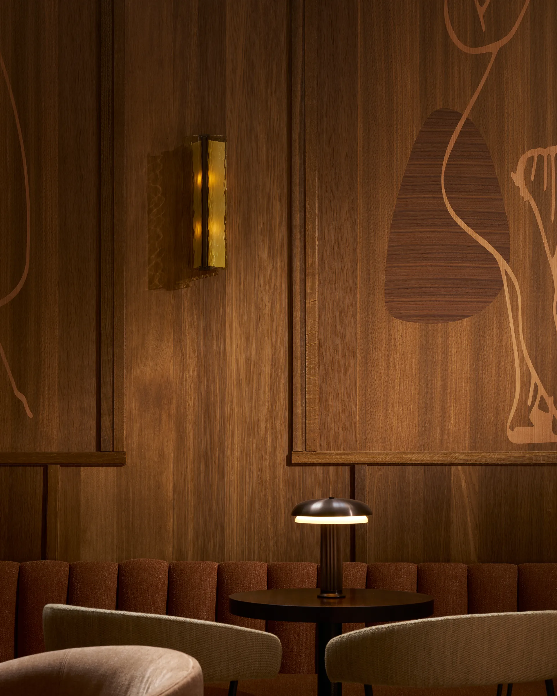 Noote Tischleuchte tragbar, Bronze LYFA