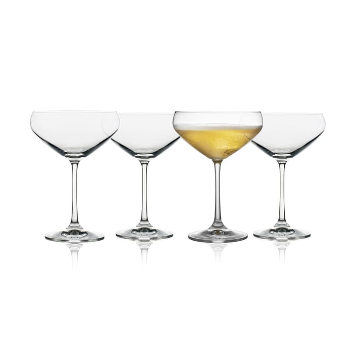Juvel Champagnerglas coupe 34 cl 4er Pack - Kristall - Lyngby Glas