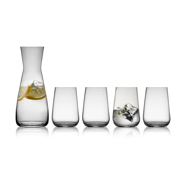 Juvel Karaffenset 5 Teile, Kristall Lyngby Glas