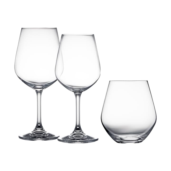 Lyngby Glas Glas-Set 18 Teile, Kristall Lyngby Glas