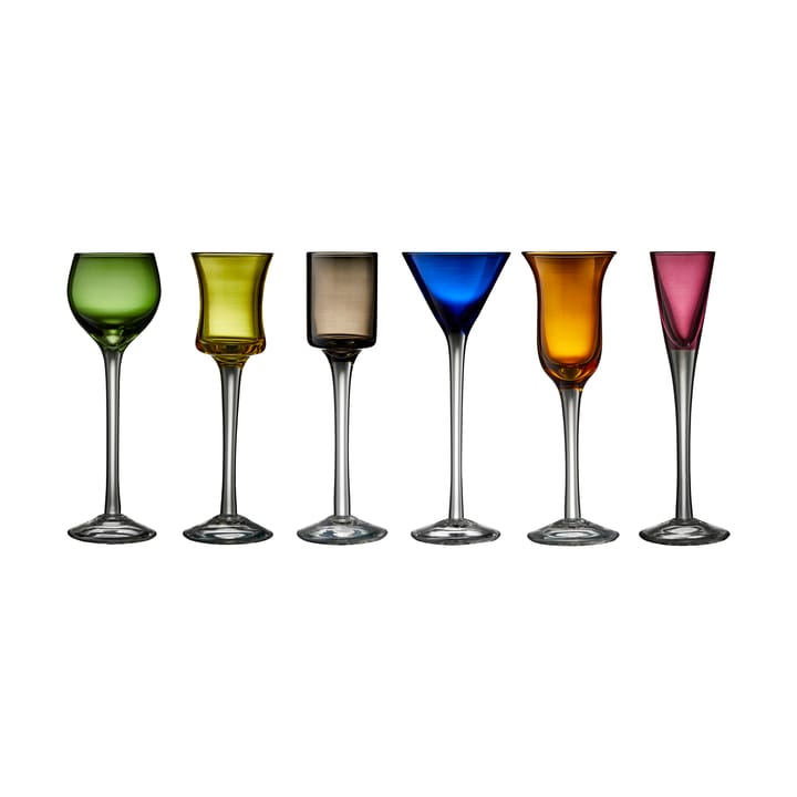 Lyngby Glas Schnapsglas 2,5-5 cl 6 Teile - Mix - Lyngby Glas