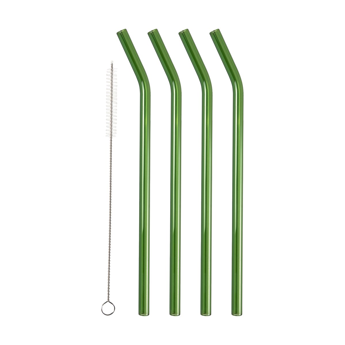 Lyngby Glas Lyngby Glas Strohhalm 21,5 cm 4er-Pack Grün