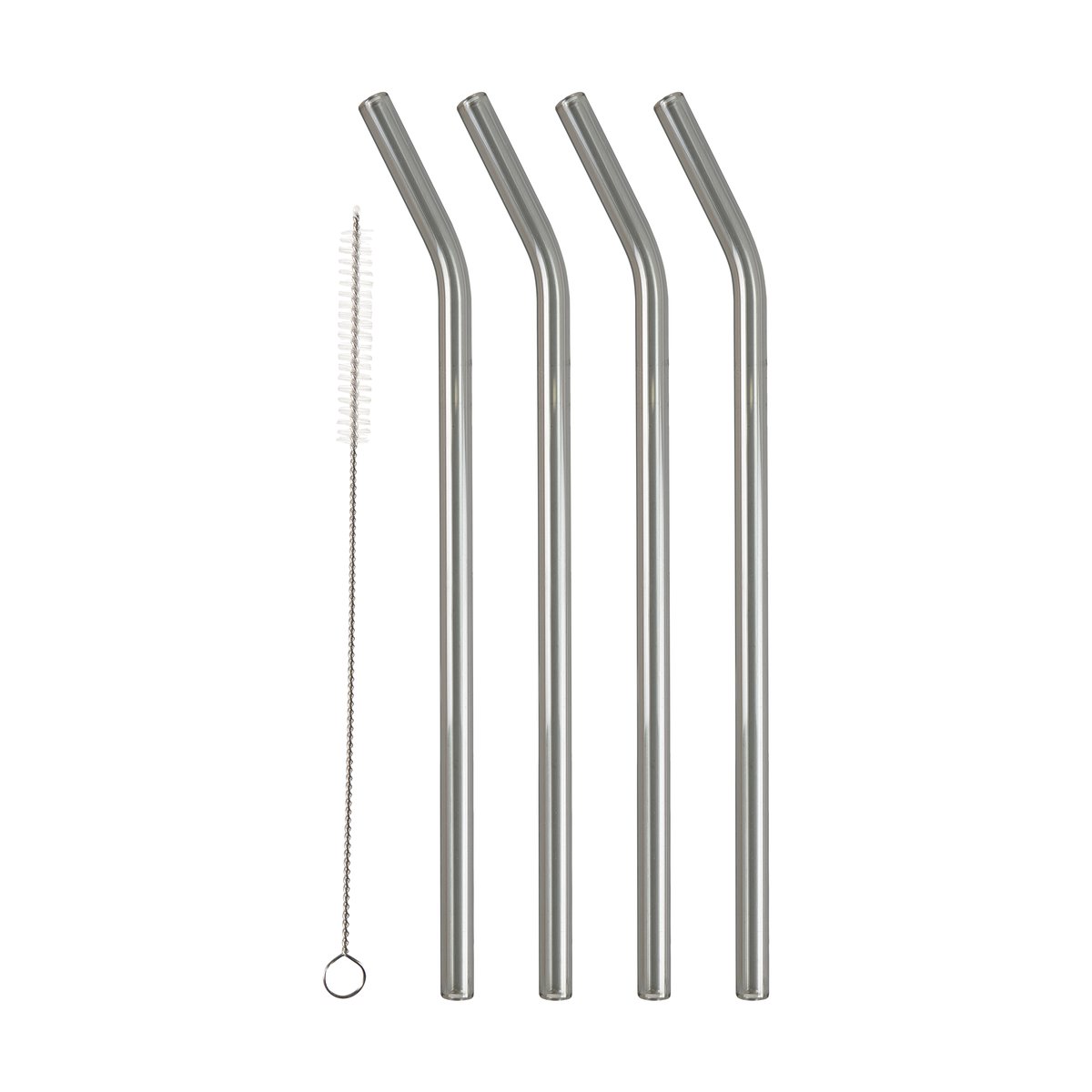 Lyngby Glas Lyngby Glas Strohhalm 21,5 cm 4er-Pack Rauch
