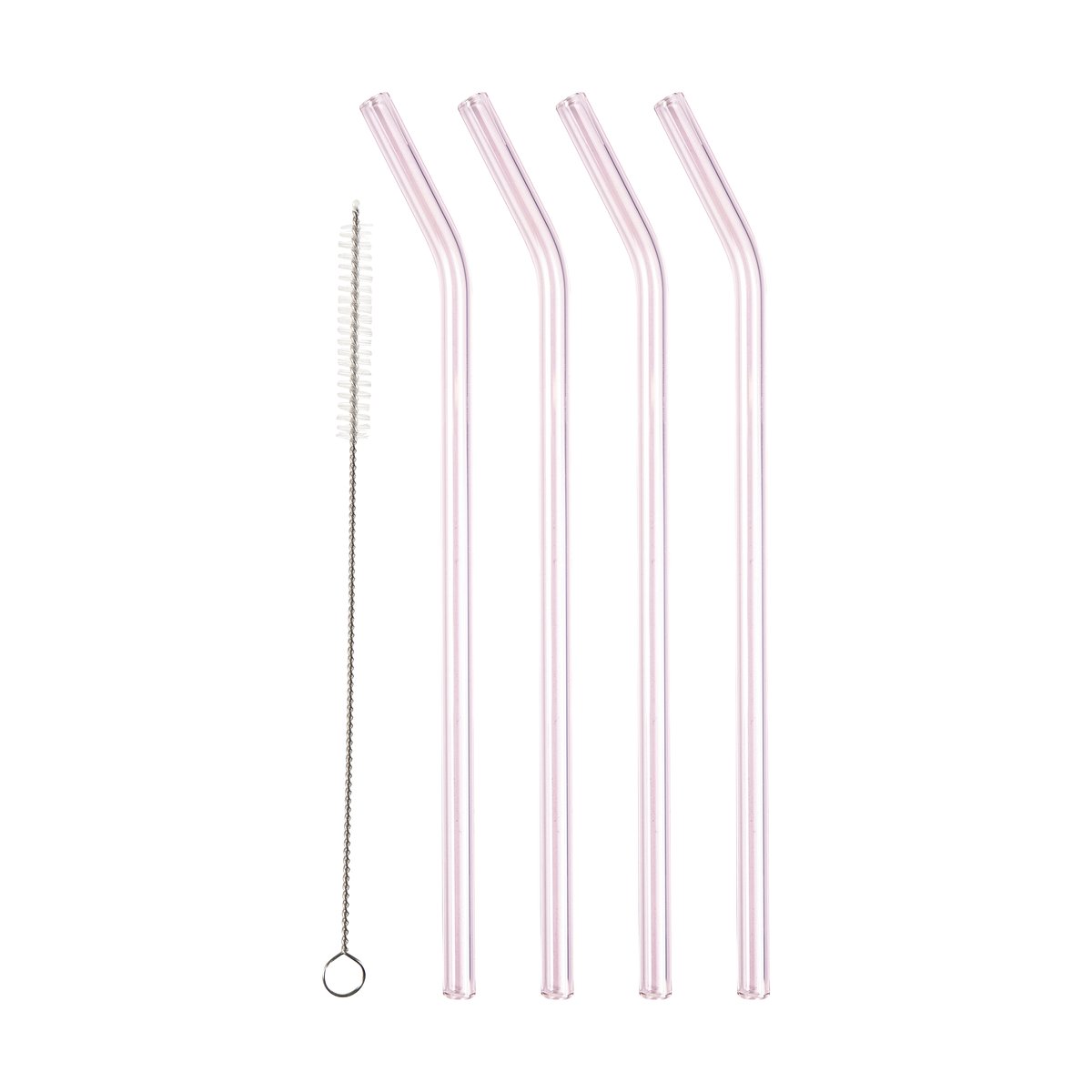 Lyngby Glas Lyngby Glas Strohhalm 21,5 cm 4er-Pack Rosa