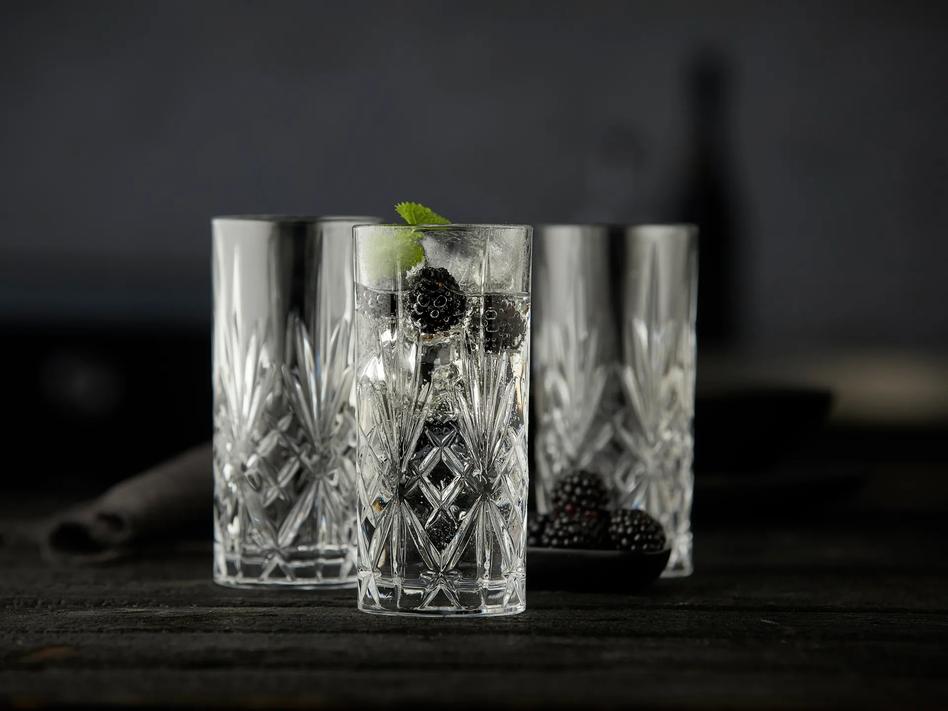 Melodia Highball-Glas 36 cl 6er Pack, Kristall Lyngby Glas