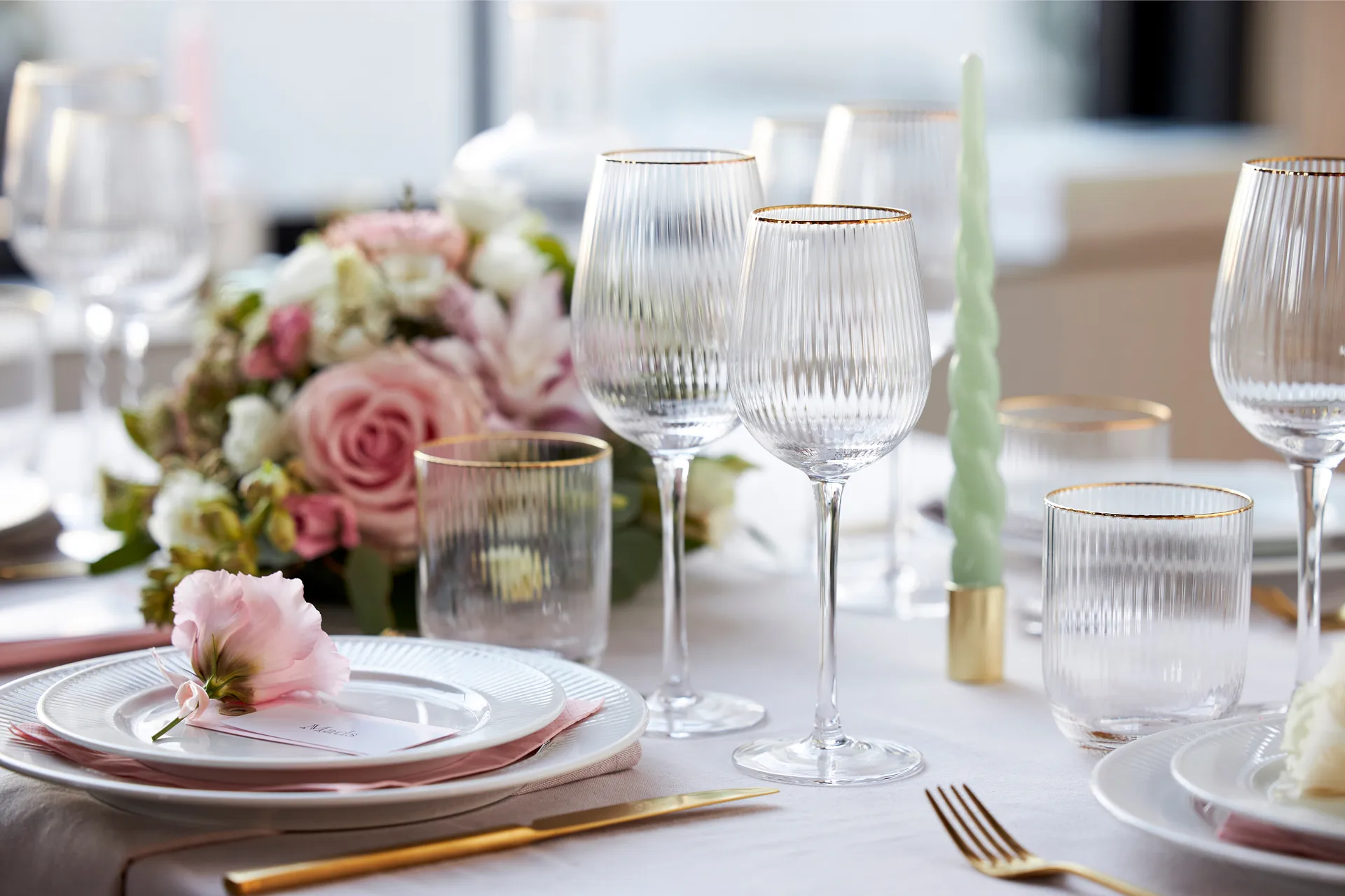 Palermo Gold Trinkbecher 35 cl 4er Pack, Klar-gold Lyngby Glas