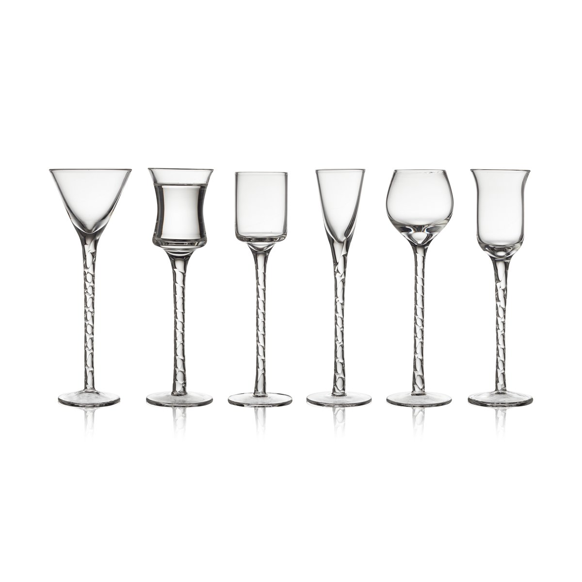 Lyngby Glas Rom Schnapsglas 2,5-5 cl 6 Teile Klar
