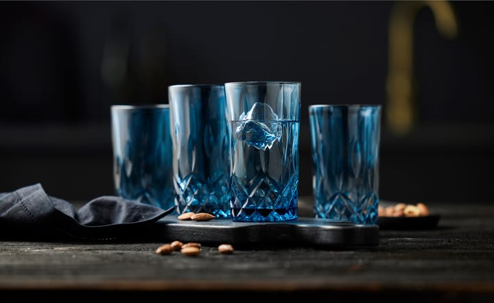 Sorrento highball Glas 38 cl 4er Pack - Blue - Lyngby Glas