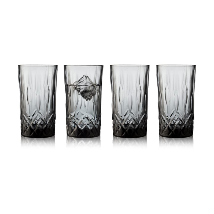 Sorrento highball Glas 38 cl 4er Pack, Smoke Lyngby Glas