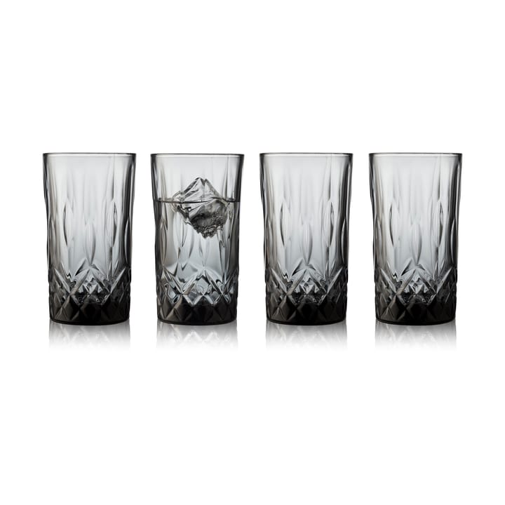 Sorrento highball Glas 38 cl 4er Pack - Smoke - Lyngby Glas