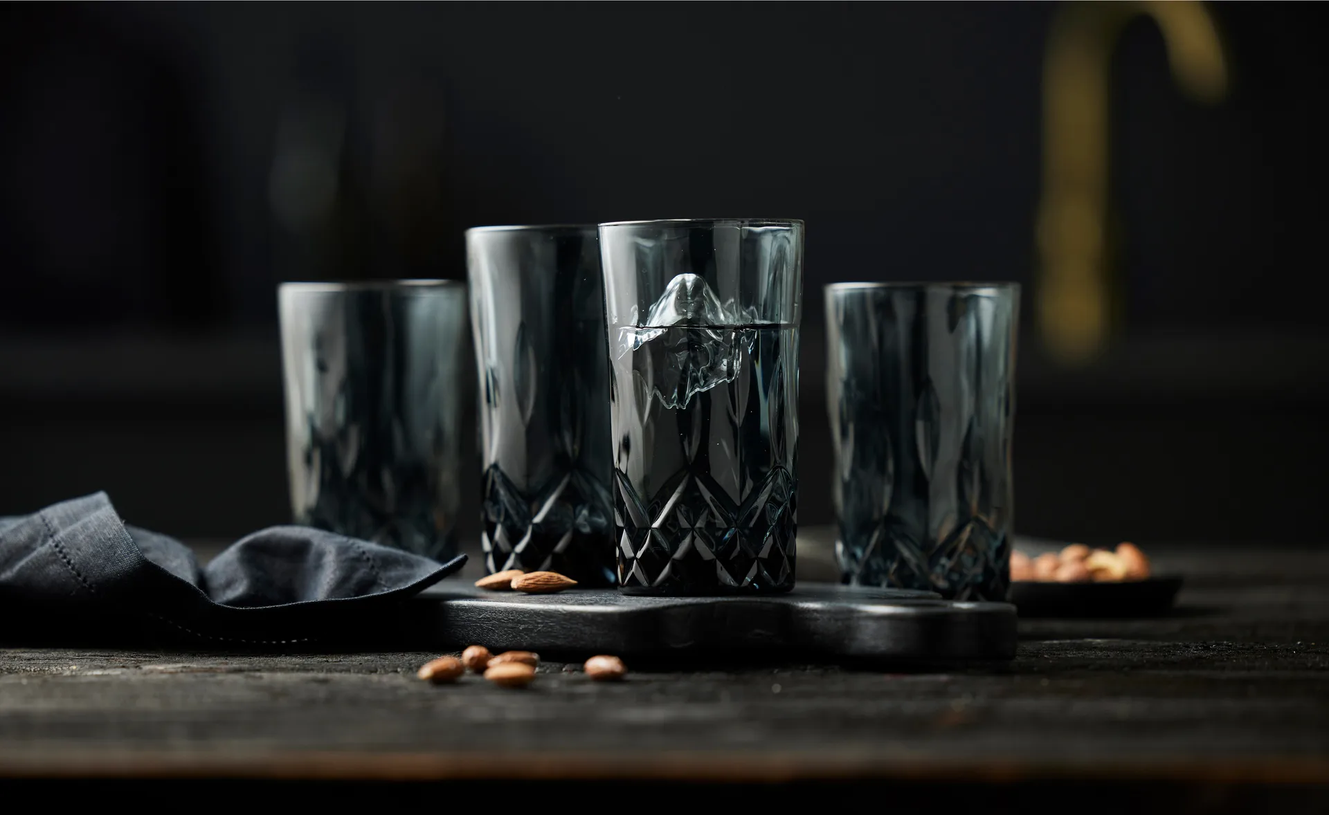 Sorrento highball Glas 38 cl 4er Pack, Smoke Lyngby Glas