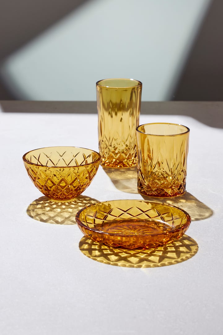 Sorrento kleiner Teller Ø16cm 4er Pack - Amber - Lyngby Glas