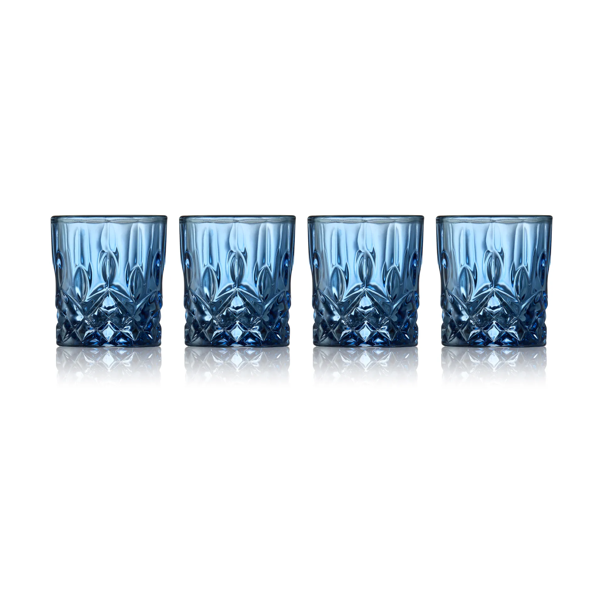 Sorrento Schnapsglas 4 cl 4er-Pack, Blau Lyngby Glas