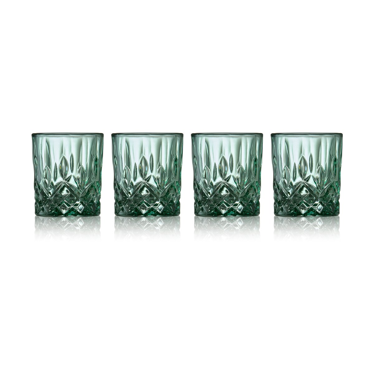 Lyngby Glas Sorrento Schnapsglas 4 cl 4er-Pack Grün