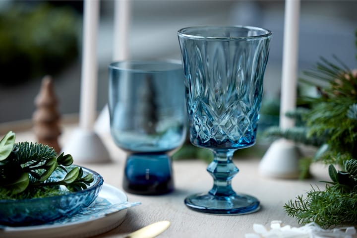 Sorrento Weinglas 29 cl 4er-Pack - Blau - Lyngby Glas