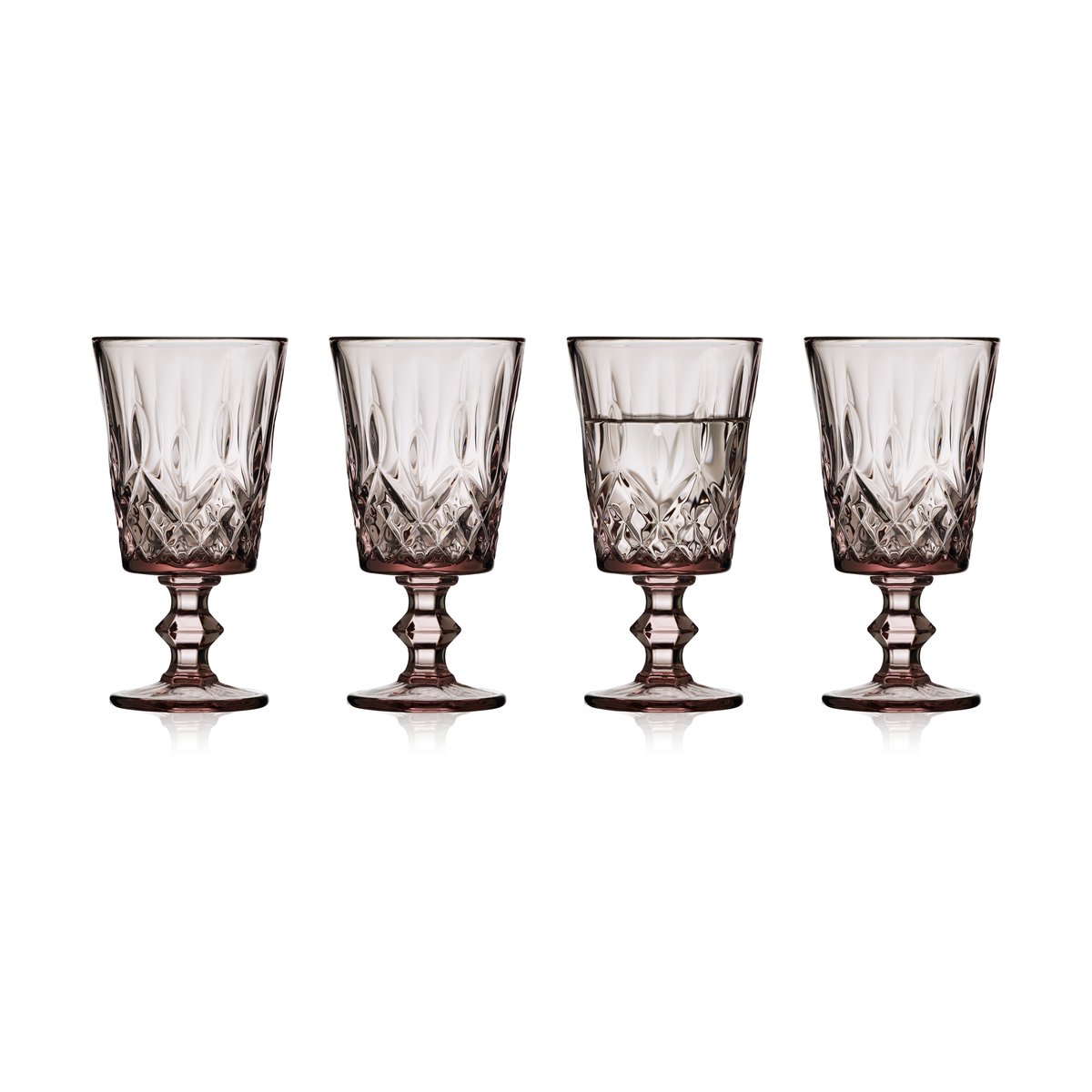 Lyngby Glas Sorrento Weinglas 29 cl 4er-Pack Pink