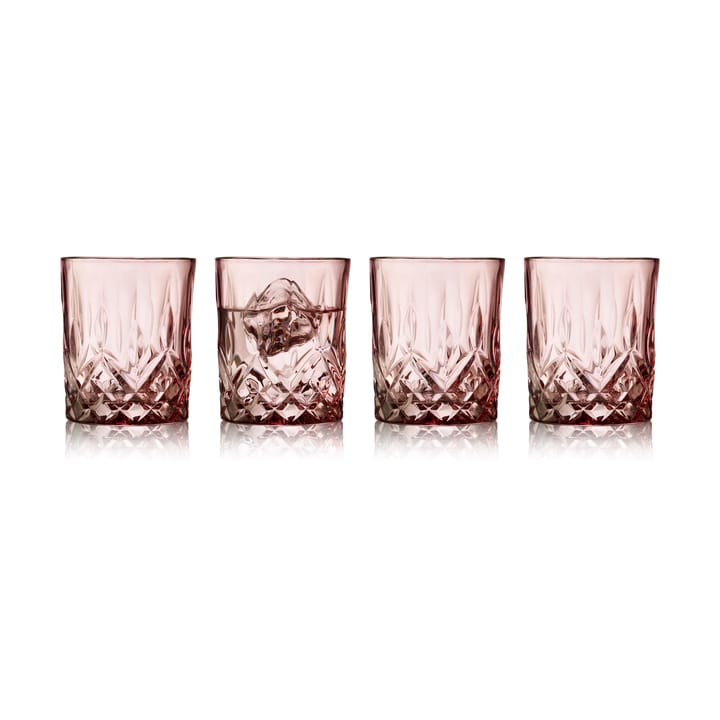 Sorrento Whiskeyglas 32 cl 4er Pack - Pink - Lyngby Glas