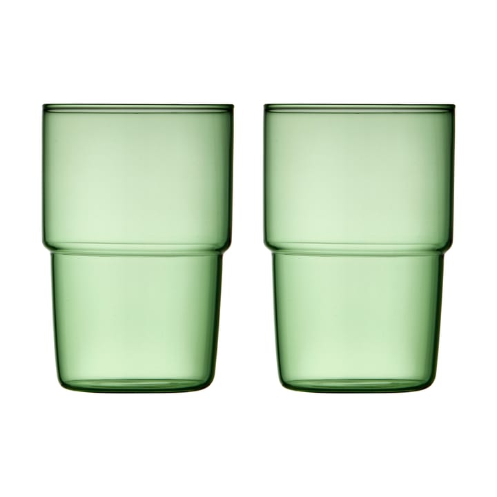 Torino Glas 40 cl 2er Pack - Green - Lyngby Glas